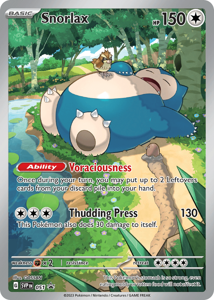 Pokémon | Snorlax | Promo | Scarlet & Violet Black Star Promos 51/215 - Ripperholics